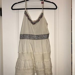 Free people dress with sparkle and lace